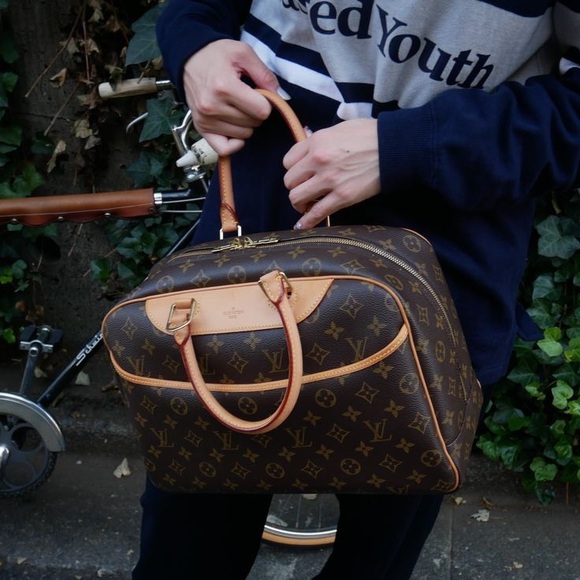 Louis Vuitton Brown LV Monogram Alma Canvas Deauville Bag Satchel Purse - Picture 3 of 11